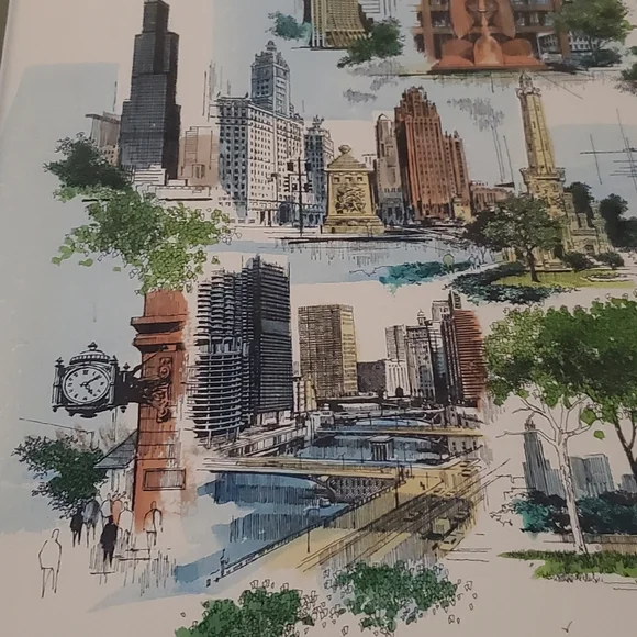 Hollenbeck Limited Edition FRAMED Print CHICAGO MONTAGE